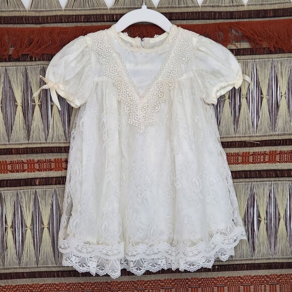 Gunne Sax by Jessica McClintock vintage lace girls dress - Picture 10 of 10